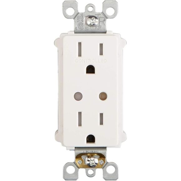Leviton DZR15 Decora Smart White/Light Almond Outlet With Z-Wave Technology - Picture 2 of 7